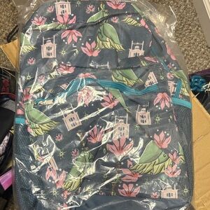 Floral and TARDIS Pattern Backpack